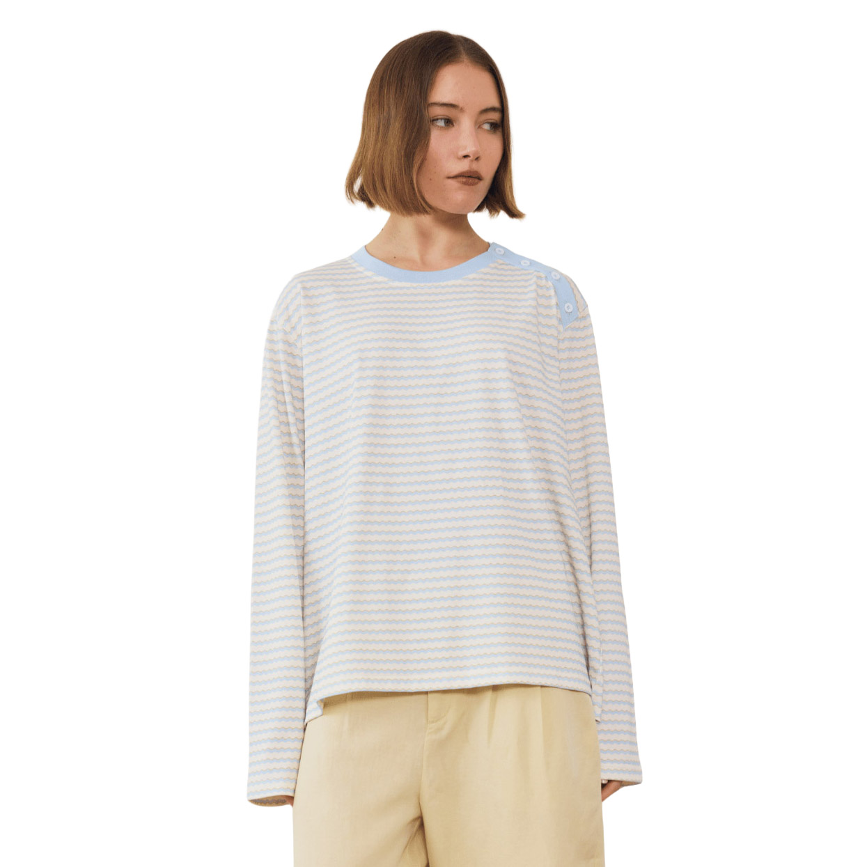 COMMONPLACE ESSENTIALS Wave Ls Tee
